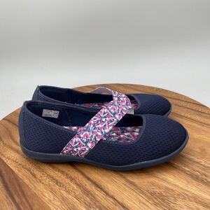 CROCS Swiftwater Ballet Flats Womens Size 8 Blue Mary Jane Casual Comfort Shoes